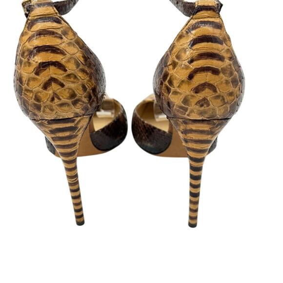 Alexandre Birman Burmese Python Ankle Strap Stiletto Heels Women’s Size EU 39 - Picture 6 of 12